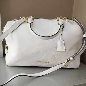 Michael Kors Cream Leather Satchel
